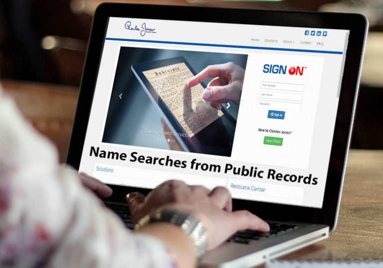 Charles Jones – A Trustworthy Company to get desired Name Searches from Public Records in New Jersey and Pennsylvania Name Searches from Public Records in New Jersey and Pennsylvania
